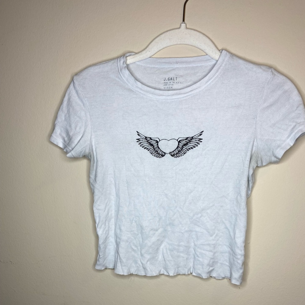 womens cropped angel wing top!